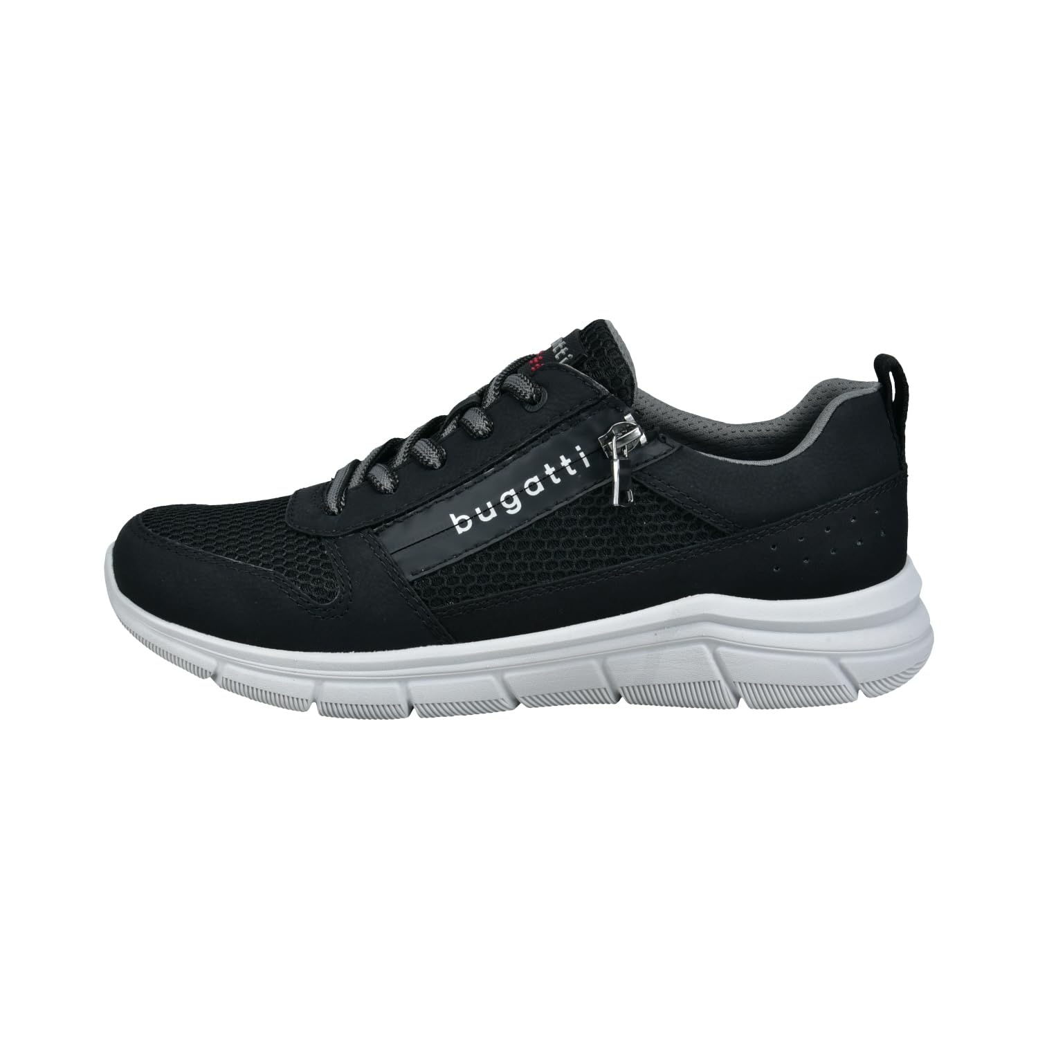 bugatti 341-AFA07 Men's Lace-Up, Light Grey/Dark Blue, 44 EU, Black, 8 UK