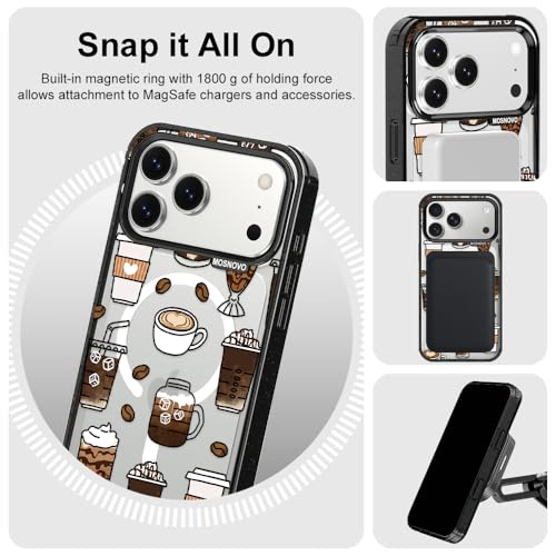 Coque iPhone 17 Pro Max antichoc noire transparente compatible MagSafe - 7