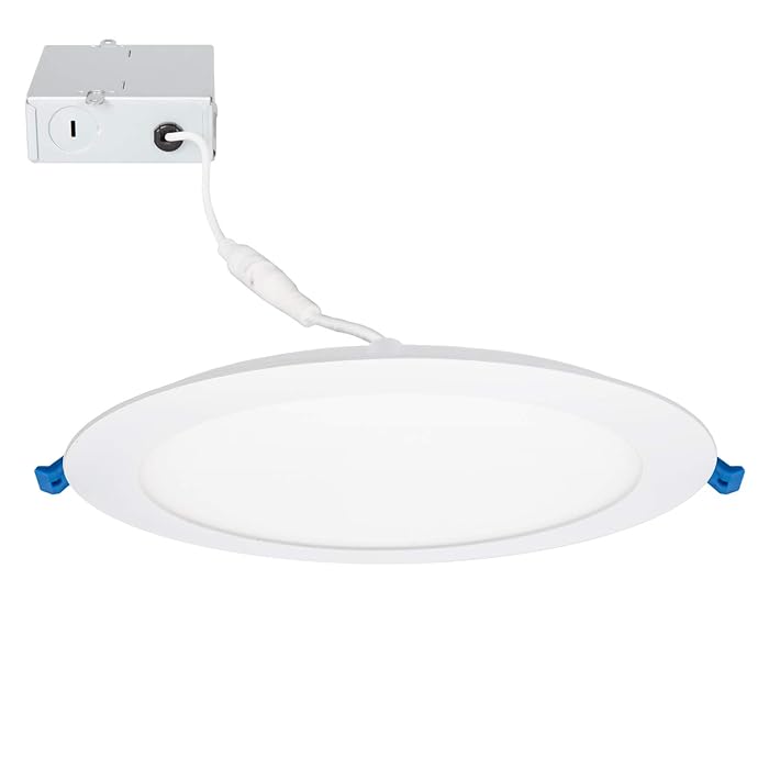 Buy Maxxima 8 in. Slim Round LED Downlight, Flat Panel Light Fixture