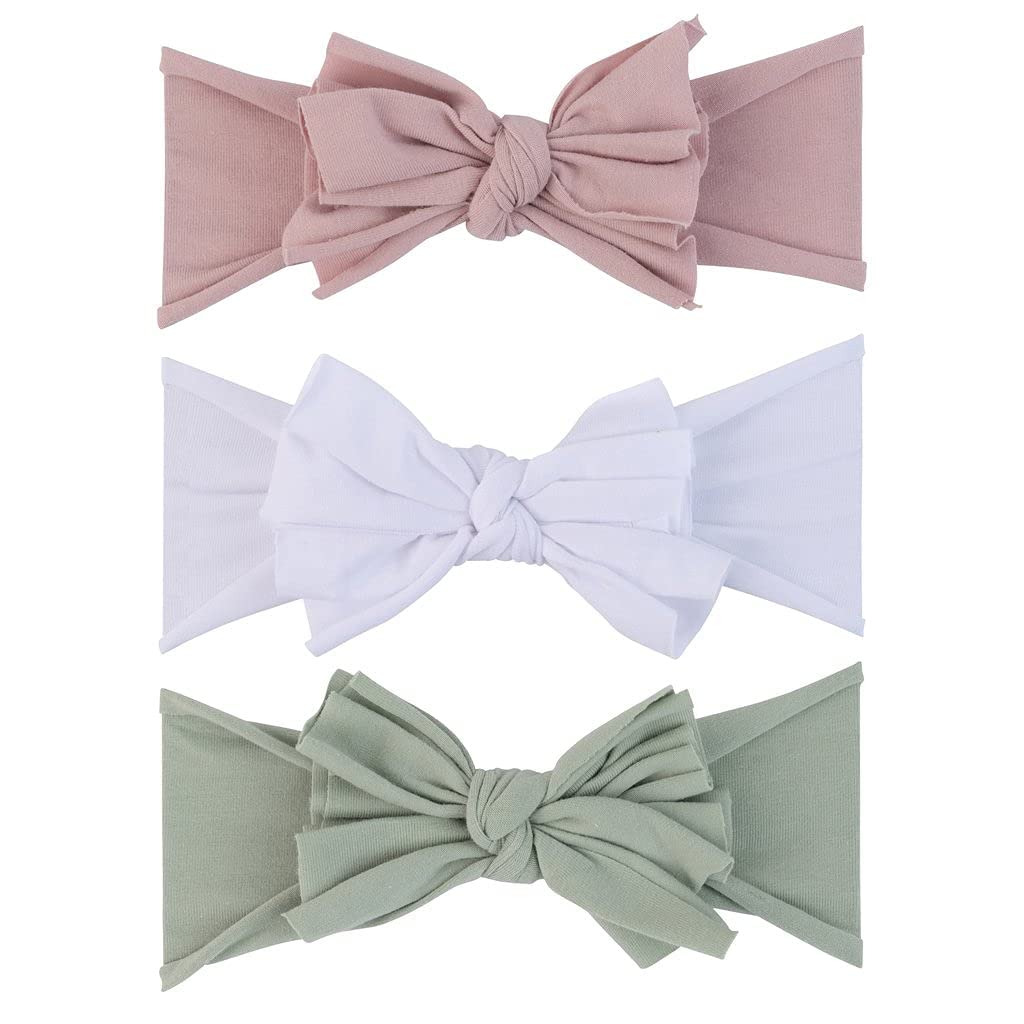 Ely’s & Co. 3 Pack Headband Set (Sage, Mauve, & White, 3 Pack)