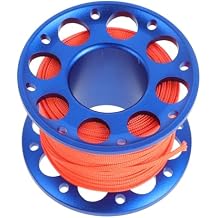 ibasenice Scuba Diving Finger Spool Reel Aluminum Alloy Dive Line Reel Colorful Float Compact Design for Underwater Activities for Divers