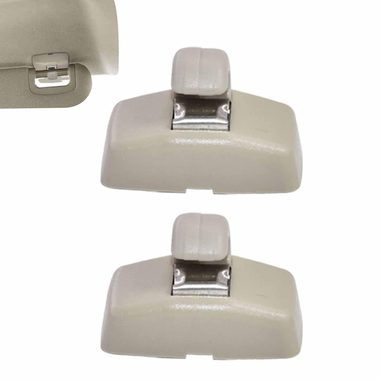 2Pcs Sun Visor Hook Clip Bracket for VW Volkswagen Bora Caddy Golf Mk4 Sharan Passat Polo Amarok Beetle Transporter Touran Ibiza Leon Skoda Fabia Octavia Superb 3B0857561B 21312312231