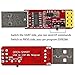 Stemedu USB to ESP8266 ESP-01S ESP-01 Wireless WiFi Transceiver & Programmer CH340G Serial Adapter Module with 4MB Flash, 115200 Baud Rate for IoT Projects