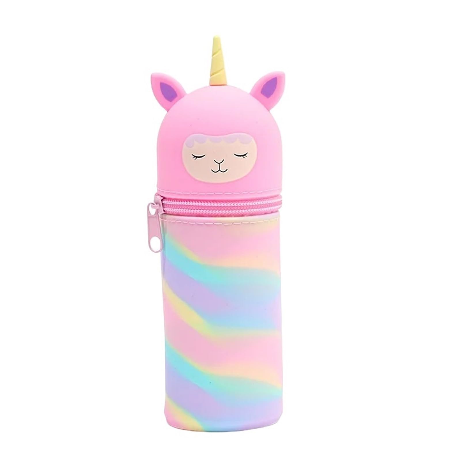 Simpatico astuccio in silicone for studenti | Cartone animato Kawaii, grande capacità, multiuso, portapenne dritto, custodia