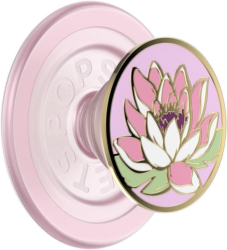 PopSockets Phone Grip for MagSafe, Magnetic Holder- Water Lily
