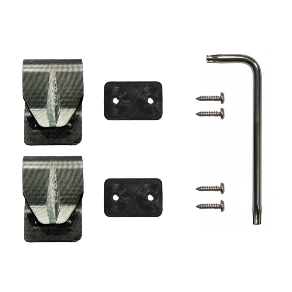 Peak Forge Universal Pannier Clip Conversion Kit (2 Pack) – Convert Any Backpack or Bag into a Bike Pannier – Fits 8–13mm Rear Racks – No Drill Required – Low-Profile Laptop-Safe Backplate