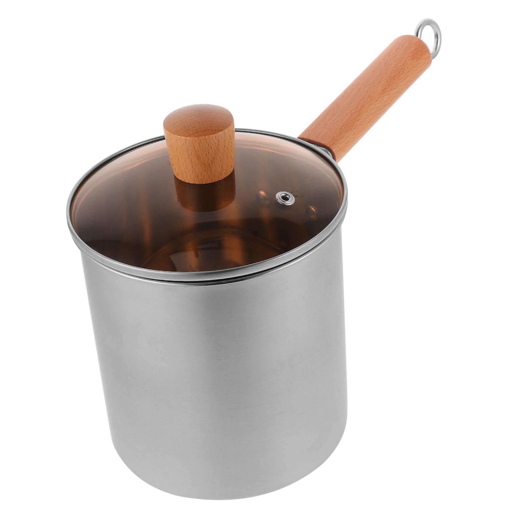 ULTECHNOVO Large Capacity Stainless Steel Fryer Pot Thermometer Nonstick Japanese Deep Fryer Pot Basket and Lid