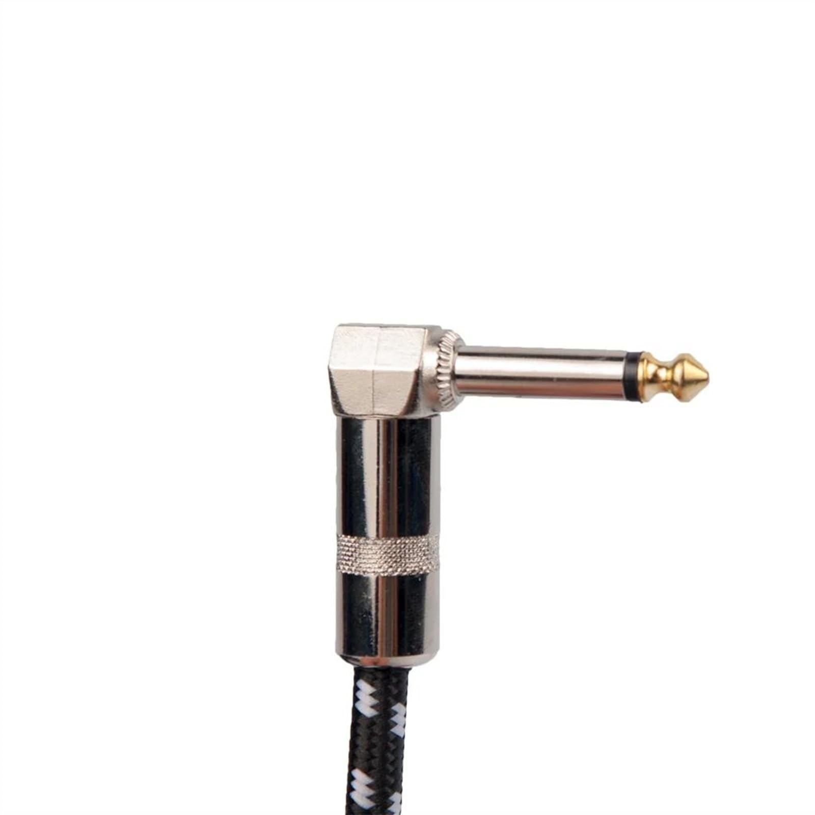6 M Gitarrenkabel, Audio-Stecker Auf Stecker, Kabel, 6,35 Mm, Gerades Auf Rechtwinkliges Geflochtenes Audiokabel Audiokabel für Gitarreninstrumente