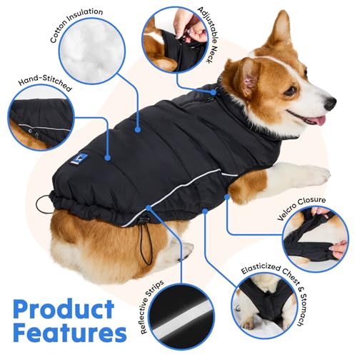 Lowrider-Puffer-Coat-M-Warm-Waterproof-Windproof-Reflective-Insulated-Dog-Coat-Rain-Jacket-and-Vest-Jacket-for-Small-and-Medium-Dogs-in-Cold-Weather-Made-with-Soft-and-Breathable-Fabric Lowrider Puffer Coat M Warm Waterproof Windproof Reflective Insulated Dog Coat Rain Jacket and Vest Jacket for Small and Medium Dogs in Cold Weather Made with Soft and Breathable Fabric
