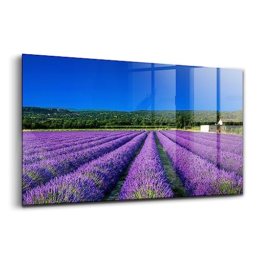 Image en verre Wallfluent lavande 120x60cm pour salon design et lumineux