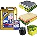 Produktbild QR-PARTS 69369948 Filter Set Inspektionspaket 5 Liter Liqui Moly Motoröl Longlife III 5W-30 MANN-FILTER Innenraumfilter Luftfilter Ölfilter