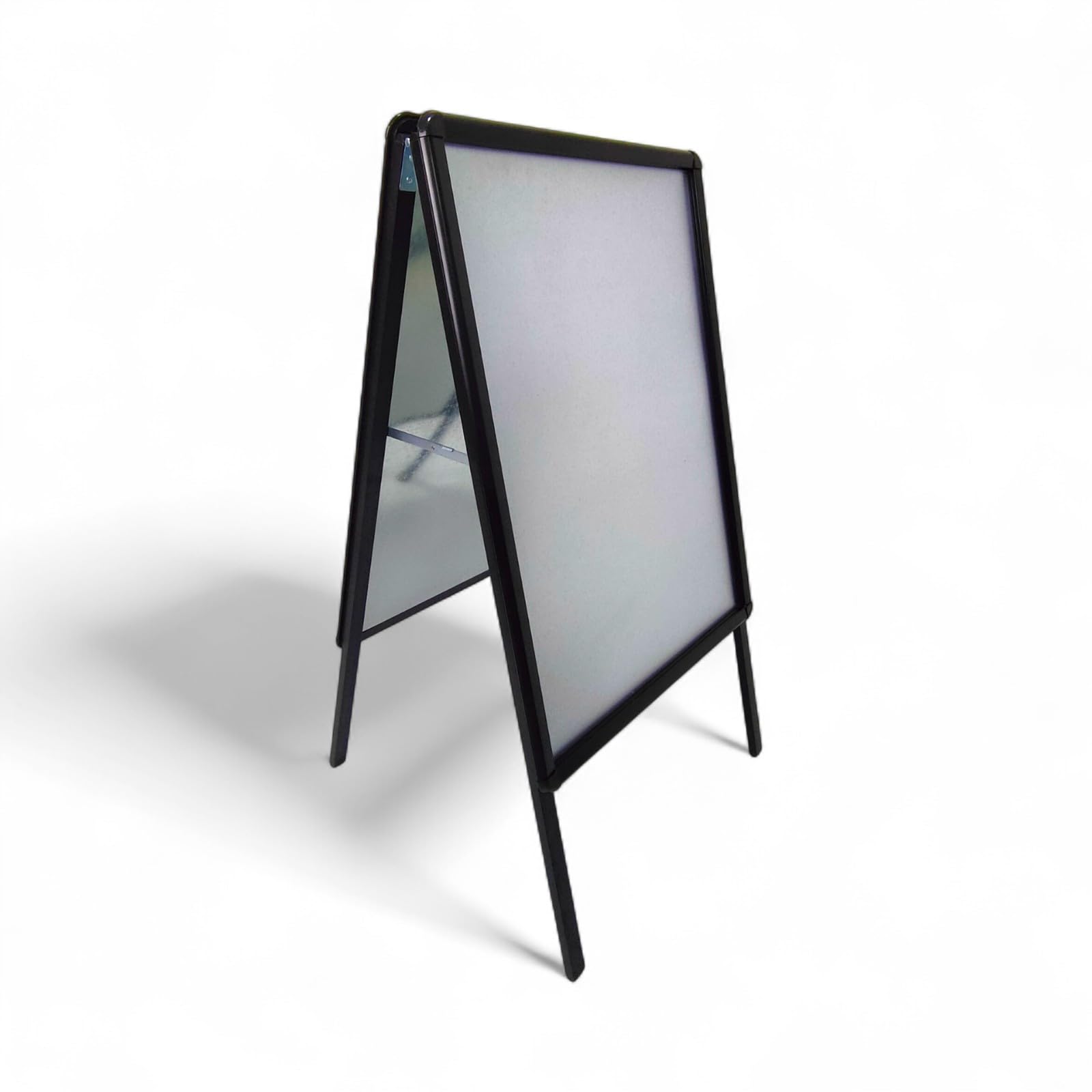 A1 Black Aluminium A-Board Pavement Sign | Double Sided Outdoor Poster Display A-Frame | Snap Frame with UV Covers | Durable Weatherproof Advertising Board for Shops, Cafés, Retail & Events