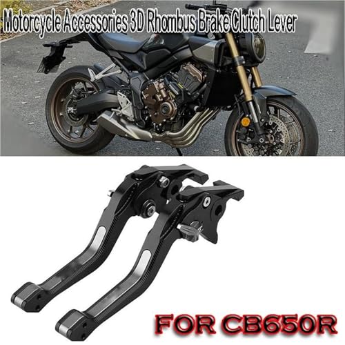 Protección de palanca de freno Honda CB650R con manetas ajustables anticaídas negro naranja 3