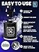 Hookah Starter Pump - Hookah Pump Starter with 1300 mAh Rechargeable Battery - Portable Electric Hooka Blower & Vacuum Starter - Mini Air Pump with LED Light, Quiet & Efficient