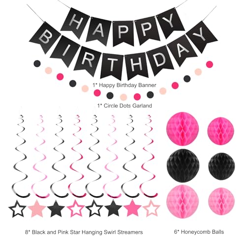 Image of meowtastic Birthday Decorations Happy Birthday Banner with Honeycomb Balls