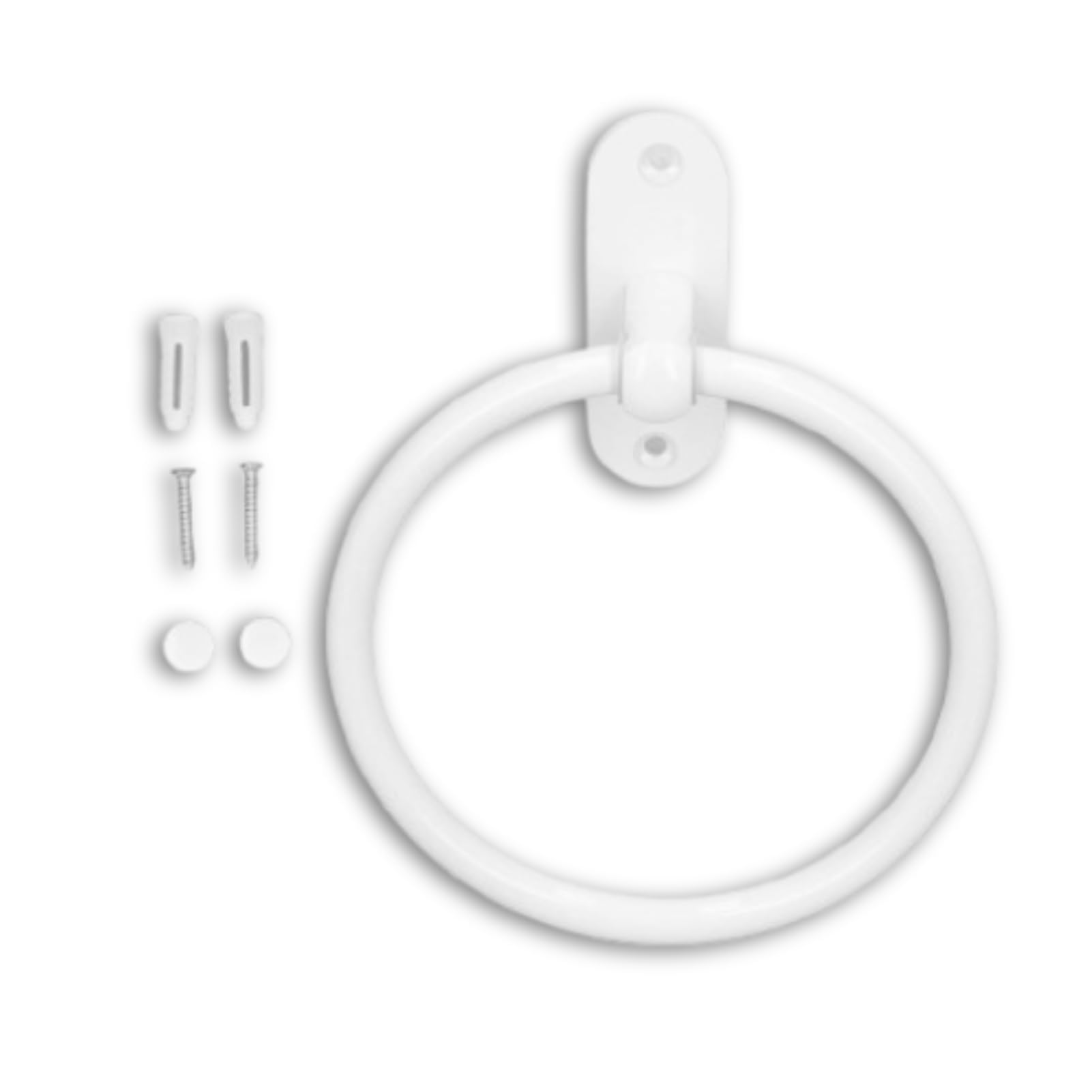 Toallero De Anilla, Porta Toallas Redondo, Acero Inoxidable Percha De Baño, Anillos De Toalla Blancos Toallero De Aro Anillo De Toalla, Cocina, Montaje En Pared