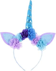 Nenjindz Einhorn Stirnbänder Für Mädchen – 6 Stück, Leuchtende Kronen Für Kinderparty