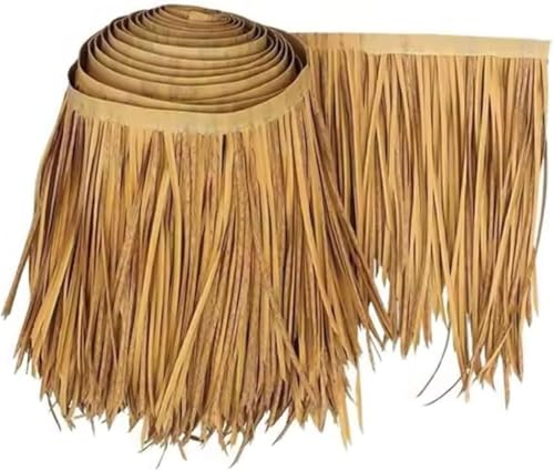 Artificial Straw Roof Palm Leaf Thatch Roofing Roll for Tiki Huts Outdoor Canopies Gazebo Roof Decor...