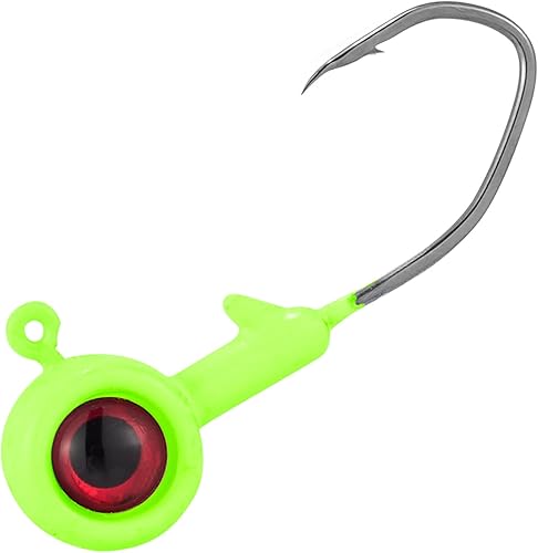 Dr.Fish Crappie Jig 3D Ojos Pesca Jig Cabeza de Agua Dulce Crappie Trucha Panfish Gancho Bass Pesca Señuelo 1/32oz 1/16oz 1/8oz