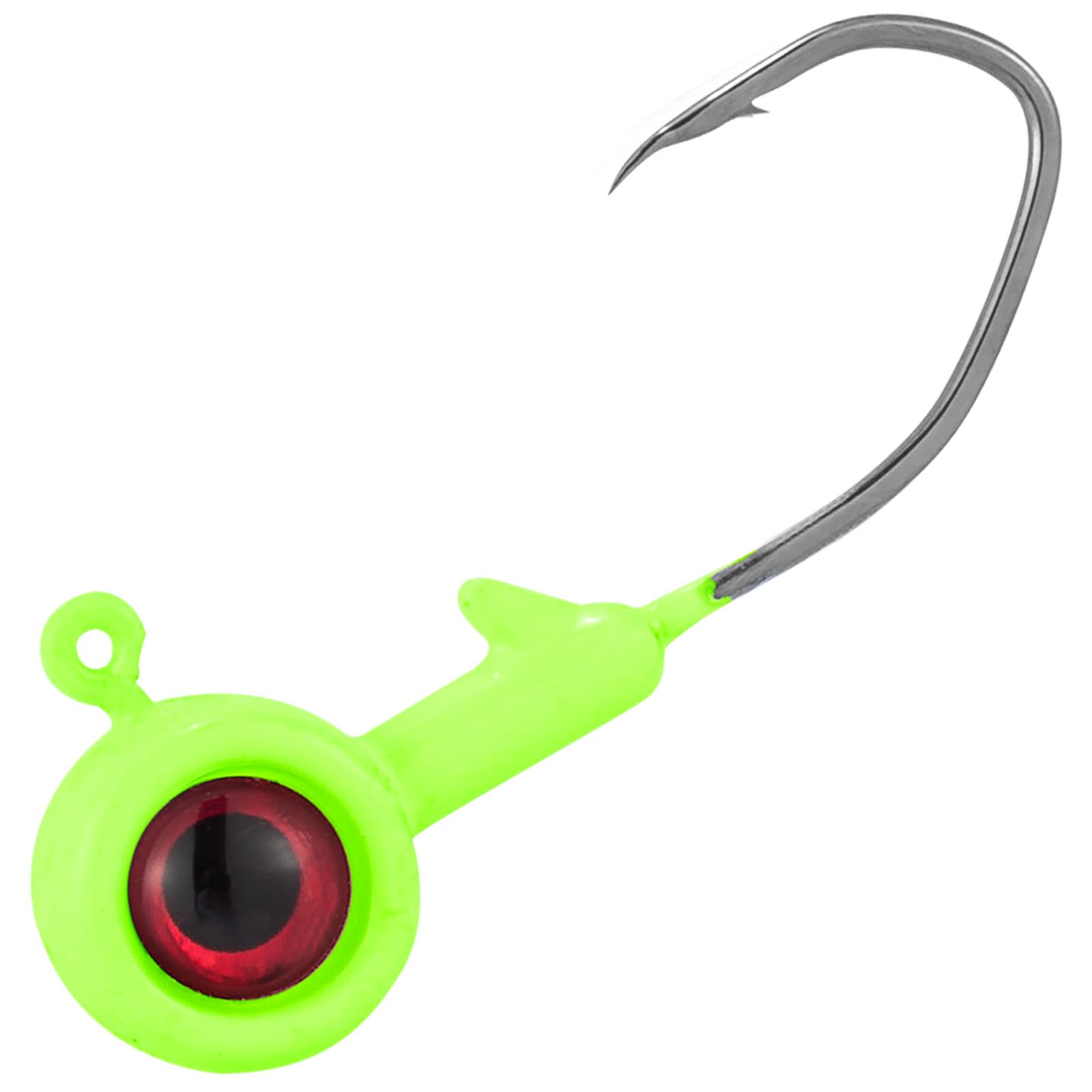 Dr.Fish Crappie Jig 3D Eyes Fishing Jig Head Freshwater Crappie Trout Panfish Hook Bass Fishing Lure 1/32oz 1/16oz 1/8oz