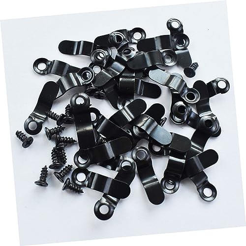 Image of 100pcs Picture Frame Turn Buttons Easy-Install Iron Clips for Hanging Photos Backing Hardware for Wall Displays and Art Projects