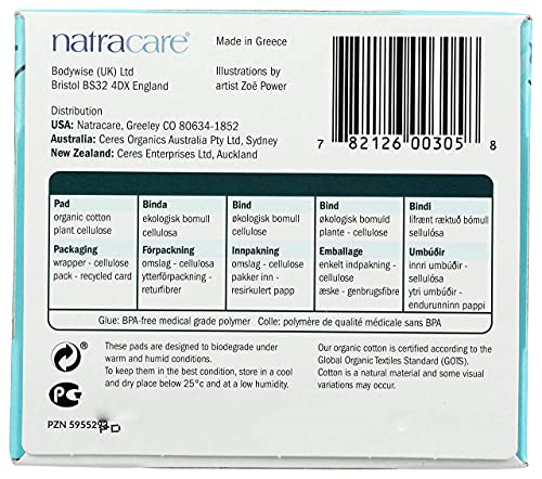 Natracare Slim Fitting Ultra Pads With Wings, Regular, Made With Certified Organic Cotton, Ecologically Certified Cellulose Pulp And Plant Starch (1 Pack, 14 Pads Total)… #TOP5