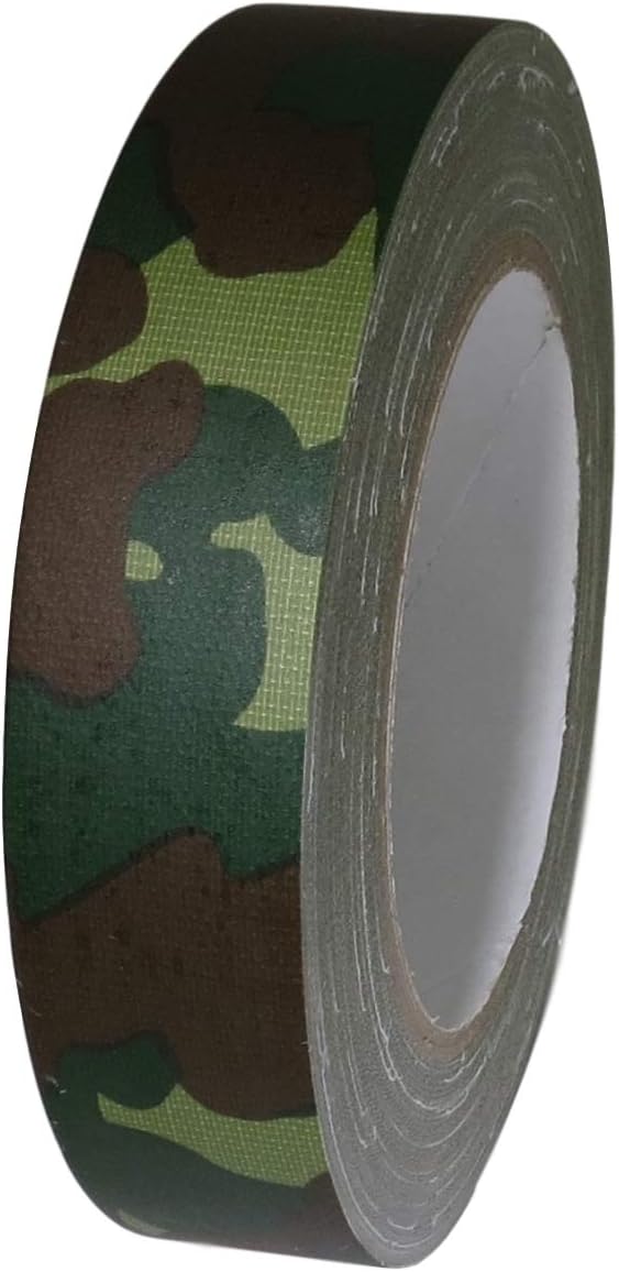 GGR Supplies T.R.U. CDT-80CAM Camouflage/Military Cloth Duct Tape with Synthetic Resin Adhesive. 25 Yards. (1 in.)