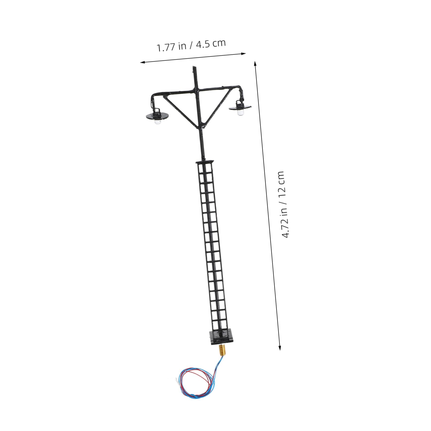 DOITOOL Realistic Mini Railroad Light Model Train Light Model for Table Layout Decor Mini House Supply