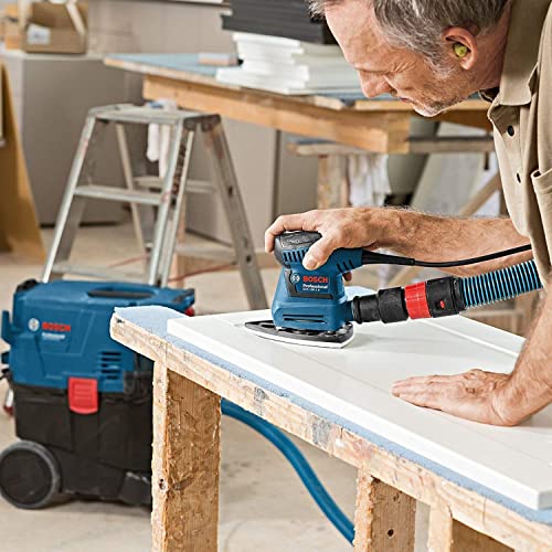 Bosch Professional Orbital Sander GSS 160 Multi (240V, Hole punch, Screwdriver, Dust box incl. Microfilter, 3 x sanding sheet C470, Delta base plate, 2x Base plate, L-BOXX 136) - Image 3