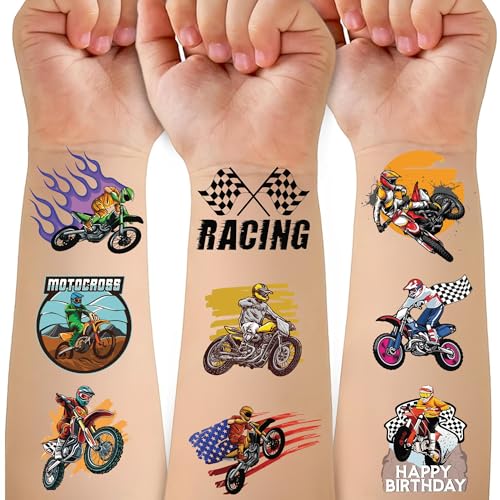 53 PCS 80s Temporary Tattoos, Retro 1980s Hip Hop Party Birthday Decorations Fake Game Console Recorder Tattoo Body Sticker for 80s Birthday Party Favors Supplies Kids Boys Girls Party Bag Filler