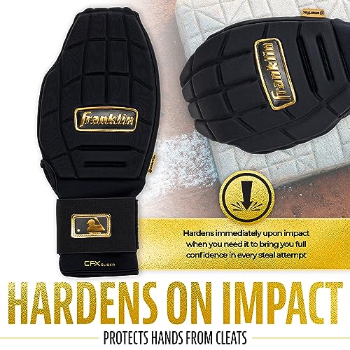 Franklin Sports MLB CFX PRT Sliding Mitt - Adult - Black + Gold - image 6