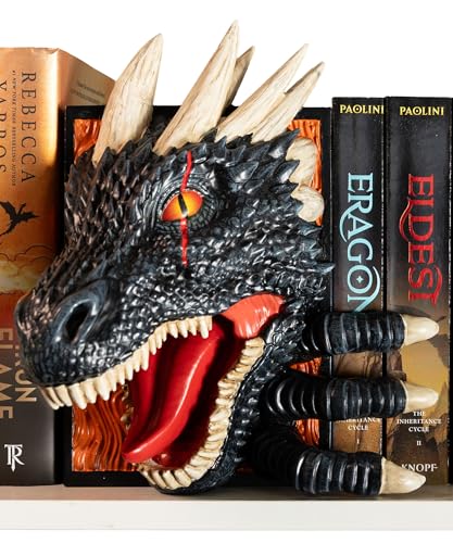Dragon Bookend | Pops Off Your Shelf | Solid Build | Use Between ...