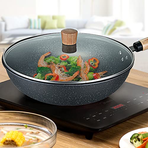 Wok de acero carbono sin recubrimiento miniatura 2
