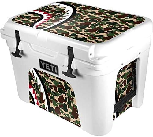 Skinit Decal Skin Compatible with YETI Tundra 35 Hard Cooler - Originally Designed Shark Teeth Street Camo Design