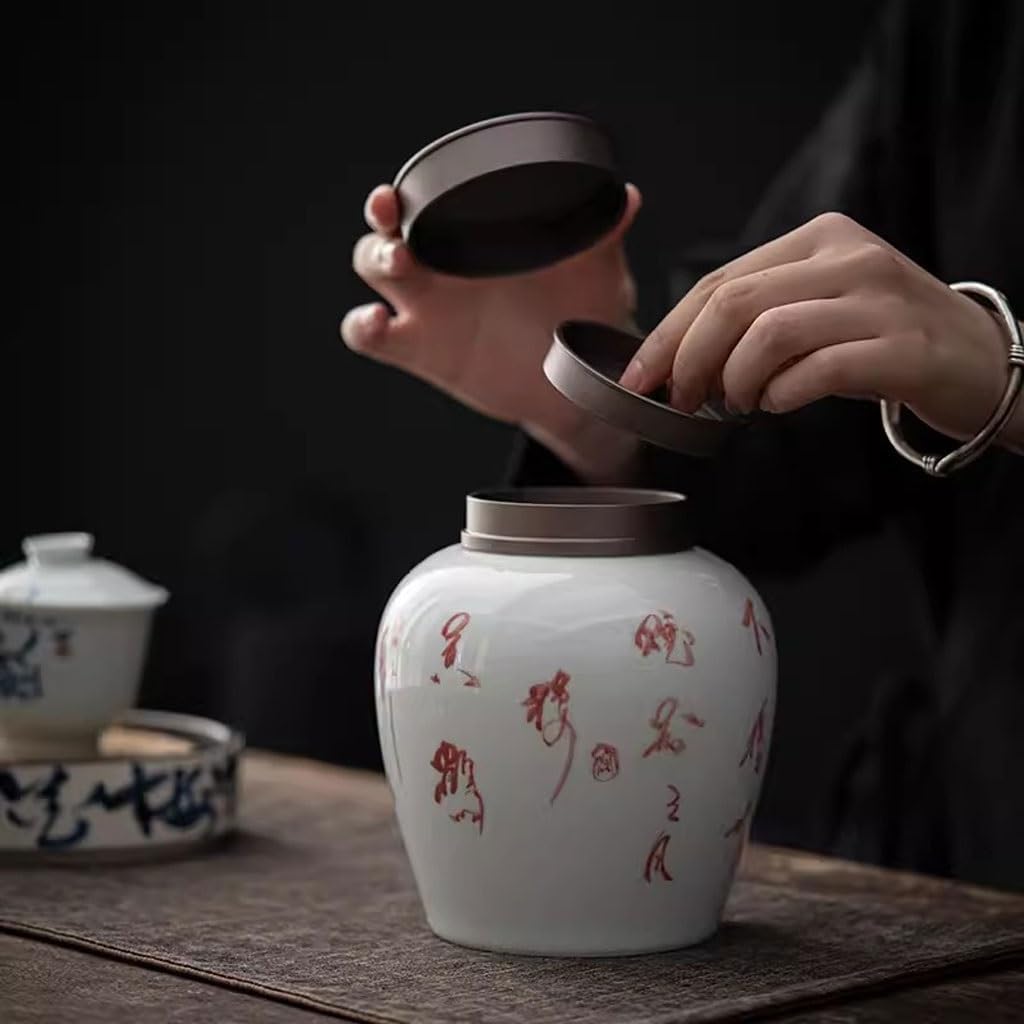 信楽焼 古信楽 四耳茶壺 葉茶壺 時代箱 C R7759C