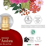 Helan, Rosso d'Ambra perfumy damskie ze słodkimi migdałami, owocowe, amberowe i drzewne perfumy dla kobiet, woda perfumowana dla kobiet, słodkie i korzenne, prezenty dla kobiet, perfumy wyprodukowane