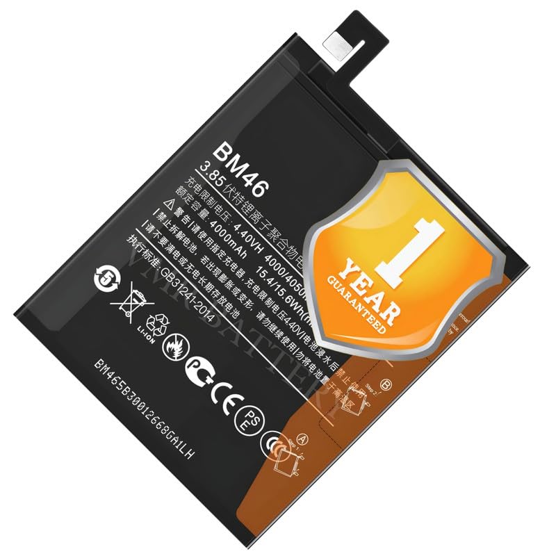 Image of Original BM46 Battery Compatible with Xiaomi Redmi Note 3 (2015116, 2015161) - (4050mAh) - 1 Year Warranty K7