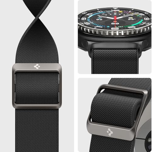 Image of Spigen Lite Fit Designed for Samsung Galaxy Watch 8 44 /40mm, 8 Classic 46mm Band Nylon Solo Loop Strap (2025)
