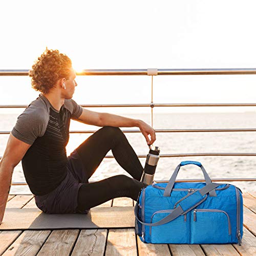 Pack Desportivo, Romacci 45L Bolsa de ginástica esportiva com compartimento para sapatos de bolso mo