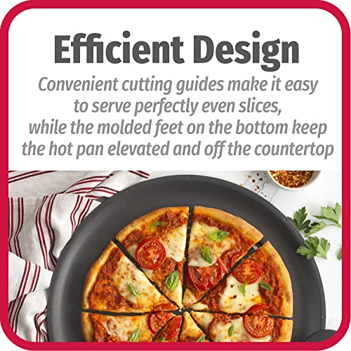 GoodCook AirPerfect Nonstick 16” Pizza Pan - Set of 2 - Pizza Trays for Oven, Perforated Round Pizza Pan, Carbon Steel Baking Pan, Homemade, Frozen & Leftover Slices by GoodCook - Image 6