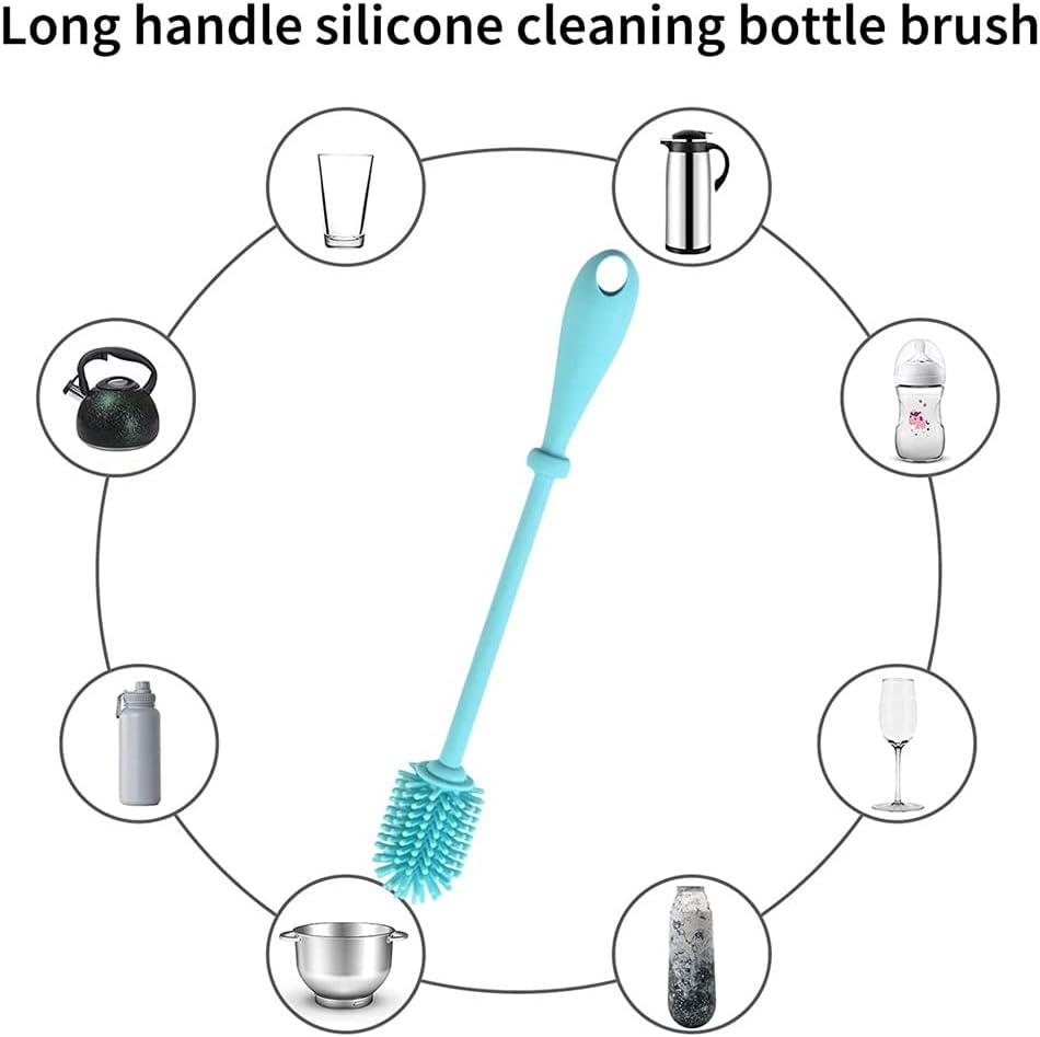 Brush Baby Soft Silicone Newborn Suspension 360 Long Handle Household Cup Kids Cleaning Brushs