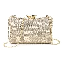 Sprankelende strass strikenvangtas voor dames, diamantglitter, zwart en Sprankelende strass strikenvangtas voor dames, diamantglitter, zwart en