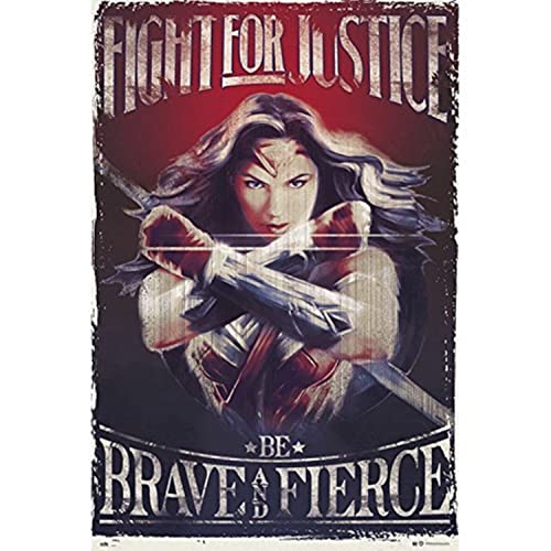 Grupo Erik Editores Poster Wonder Woman Fight For Justice