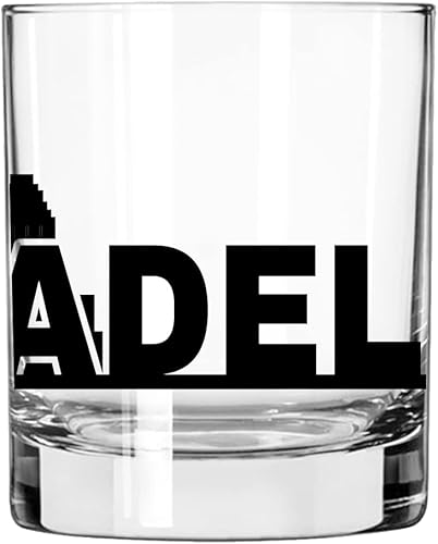 Vista 76 de Toasted Tales - Vaso de whisky Denver Skyline Cityscapes Regalo para gente de Denver City Vasos de ciudad urbana Old Fashioned Rocks Regalo