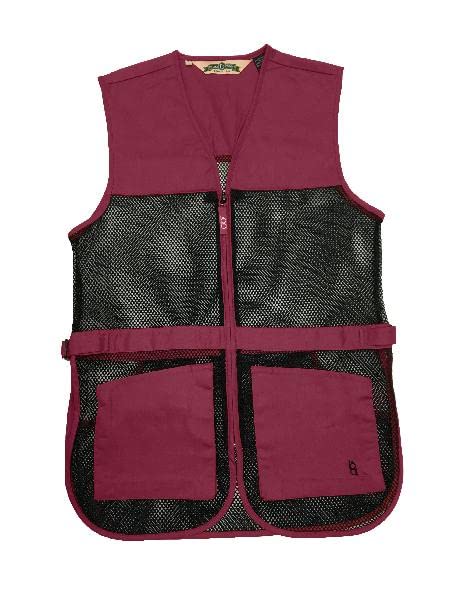 Bob Allen 245M Full Mesh Dual Pad Shooting Vest Maroon XL