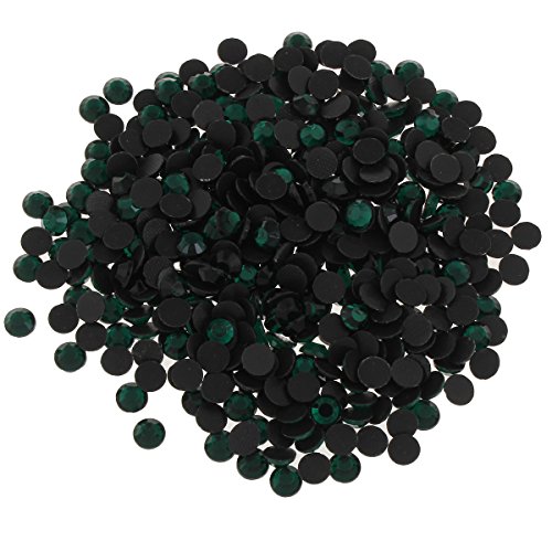 Perlin Hot Fix 6 mm Glass Flat Back Rhinestones SS30 HotFix Round Crystal Gemstones 5.5 - 6 mm (Green Olivine) Pack of 720 - Image 3
