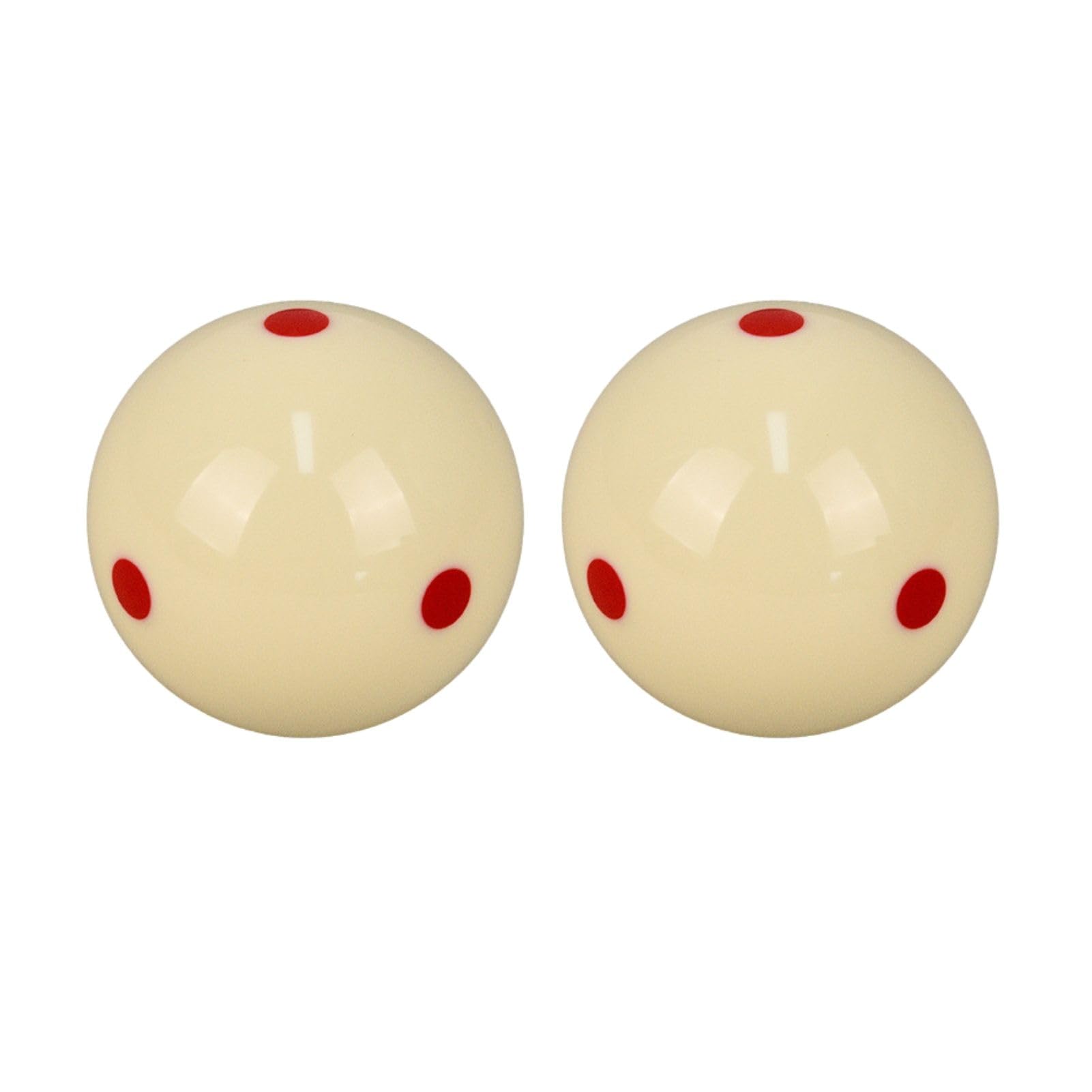 Bolas de Billar Blanca 57,2 mm 2 Piezas Entrenamiento Resina