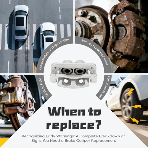 Image of Front Disc Brake Caliper Set Compatible with Chevy Tahoe Avalanche Express 1500 Suburban 1500,for GMC Yukon Savana 1500 Sierra 1500, for Cadillac Escalade ESV /EXT, Replace 18-B4918A 18-B4919A