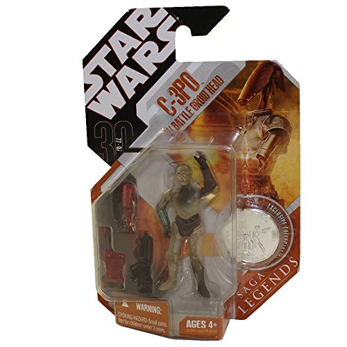 Star Wars Saga Legends - C-3PO with Battle Droid Head 3.75" Figure with Silver Coin -  Hasbro, 85982