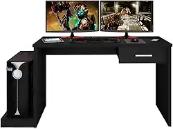 Mesa para Computador Notebook Desk Game DRX 9000 Preto - Móveis Leão